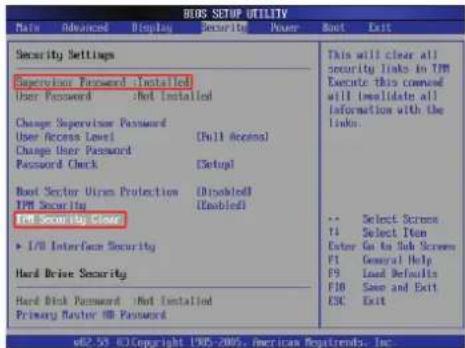 ASUS N50 - Clearing TPM Secured Data - 3