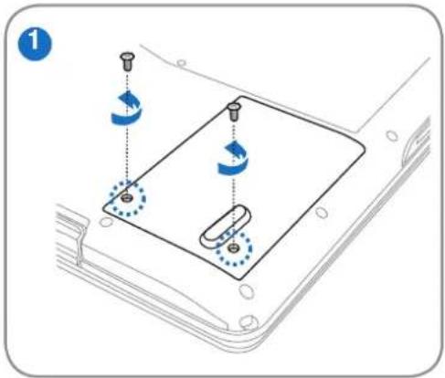ASUS N50 - Removing the hard disk drive: - 1