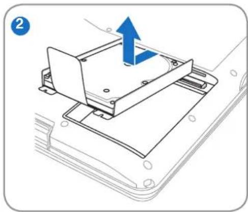 ASUS N50 - Removing the hard disk drive: - 2