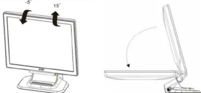 ACER AL1951B - Installing the wall mounting bracket (not included) - 1