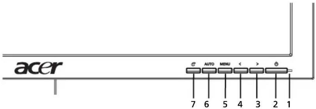 ACER V243W - User controls - 1
