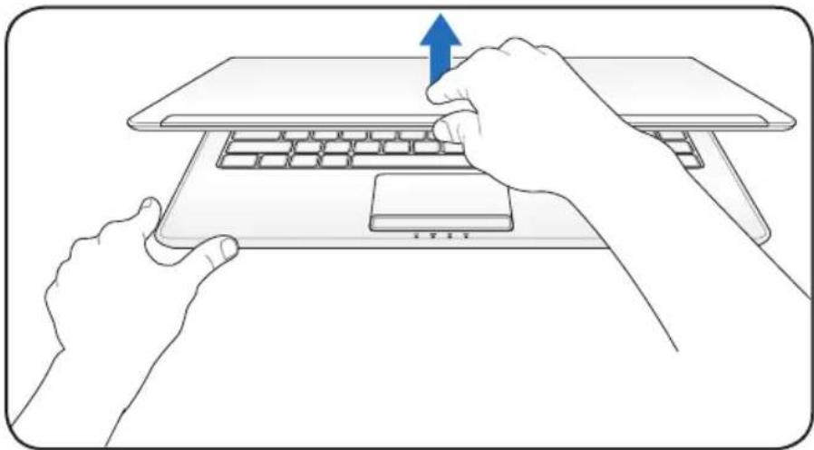 ASUS UL80 - Opening the LCD display panel - 1