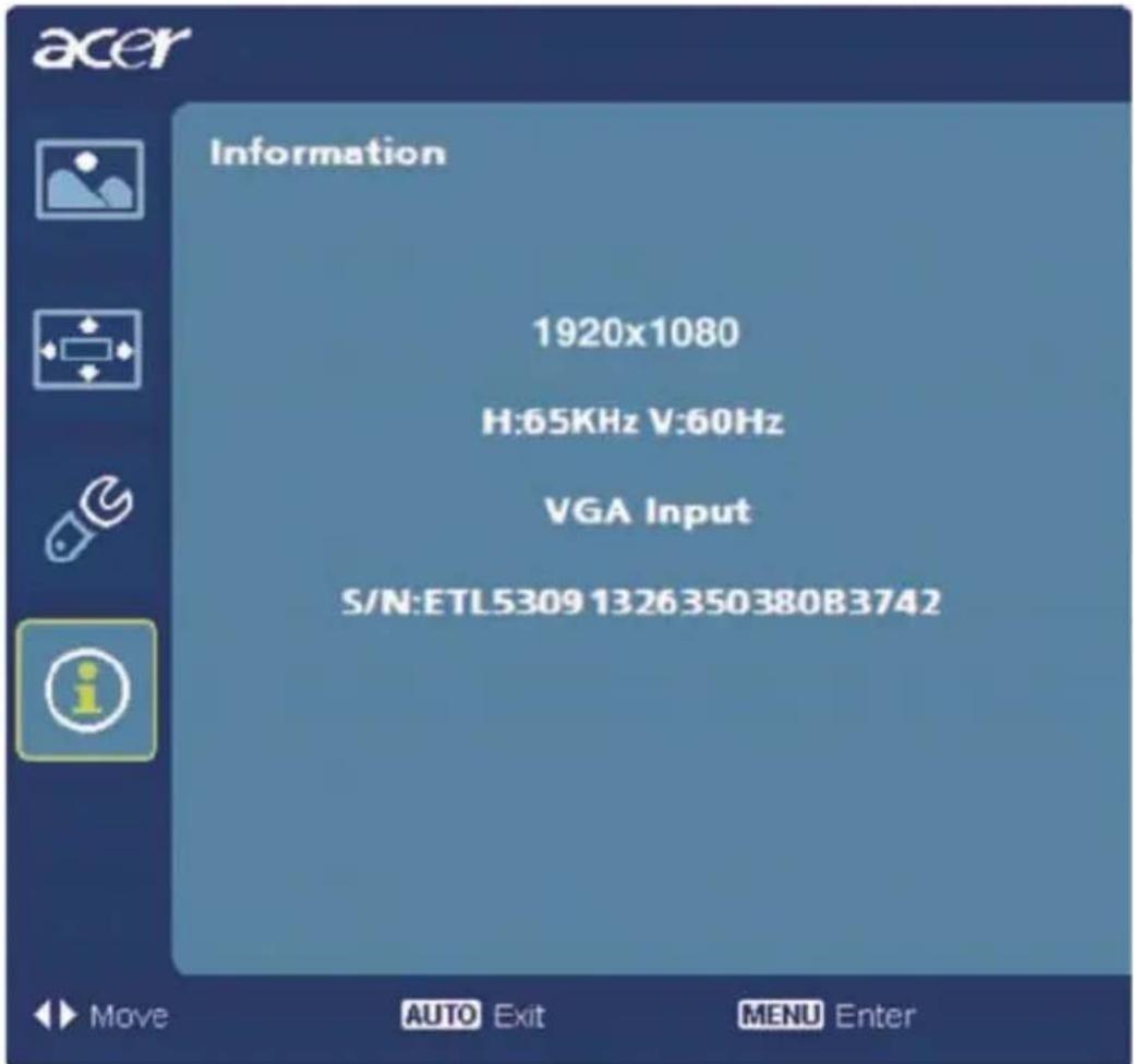 ACER S242H - Product information - 1
