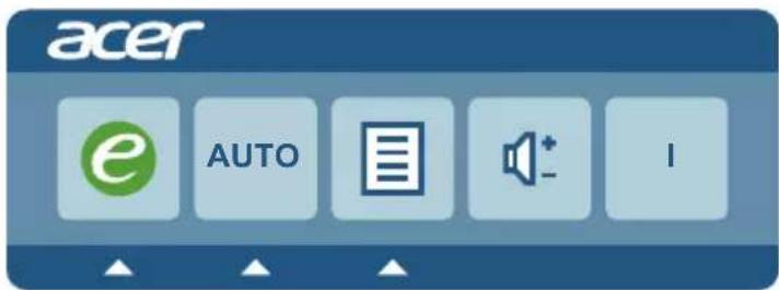 ACER G226H - Using the Shortcut Menu - 1
