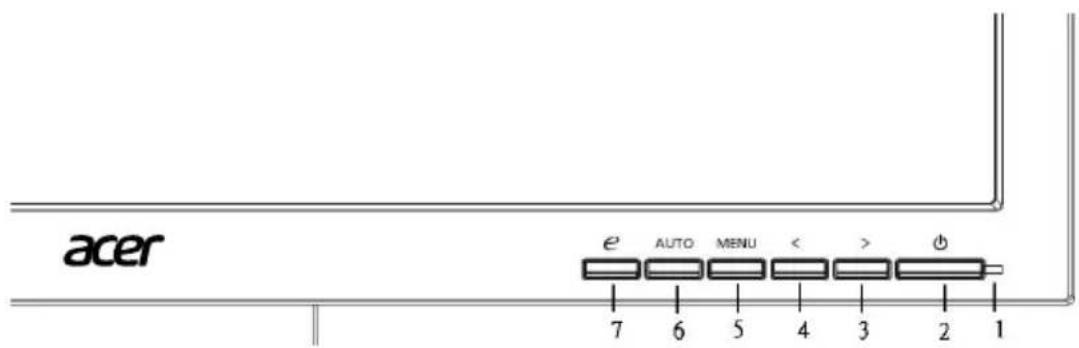 ACER B243PWL - User controls - 1