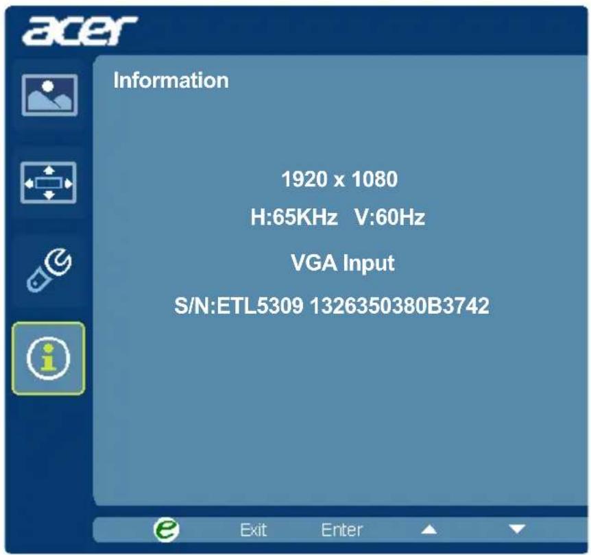 ACER H276HL - Adjusting the setting - 2
