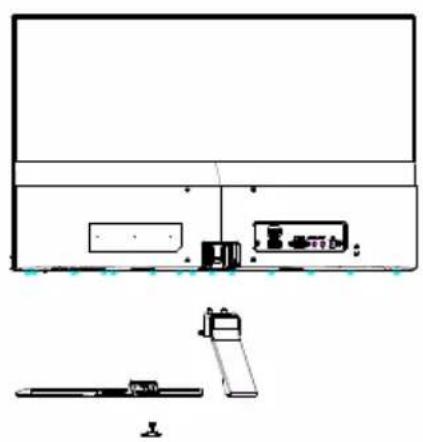 ACER Nitro RG240Y - Attaching the base (for selected models) - 2