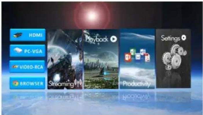 AAXA Technologies P450 Pro - Main Menu - 1