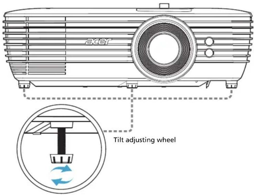 aker Tilt adjusting wheel