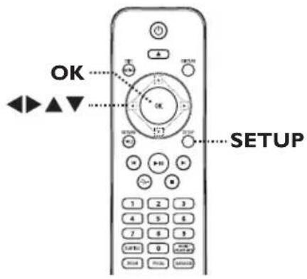 PHILIPS DVP3260K - Accessing the setup menu - 1