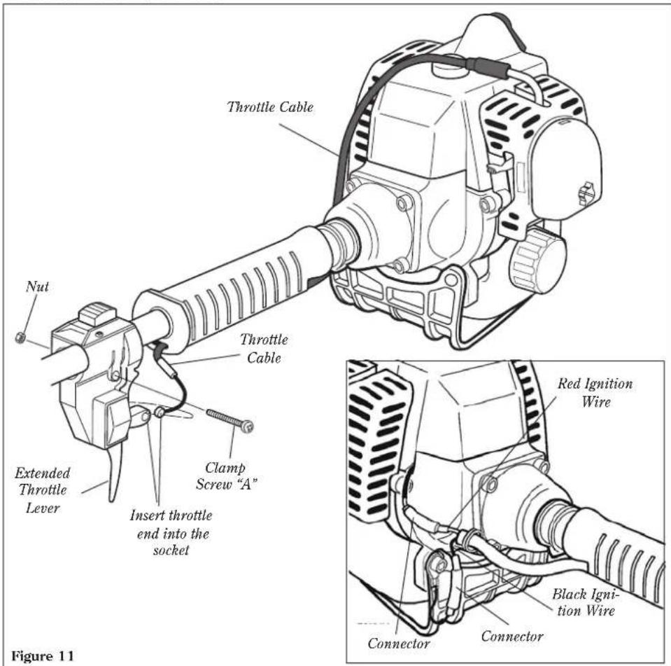 Shindaiwa T260X - Assembly: Throttle Linkage and Ignition Leads T260/T260X/LE260 - 1