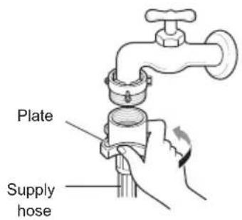 LG T2109VS2M - Connecting Screw-Type Hose to Tap Without Thread - 4