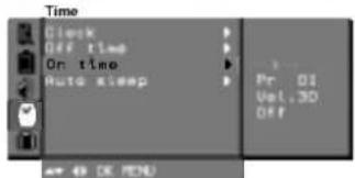 LG CT-25Q25RQ - Установка On/Off таймера - 1
