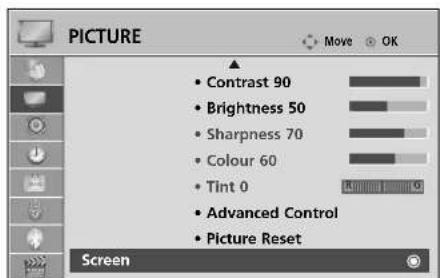LG 37LH3020 - Adjustment for screen Position, Size, Phase - 1