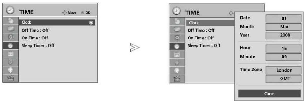 LG 37LH3020 - CLOCK SETUP - 1