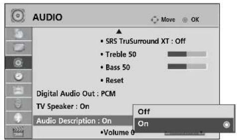 LG 37LH3020 - AUDIO DESCRIPTION (IN DIGITAL MODE ONLY) - 2