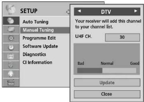LG 37LH3020 - MANUAL PROGRAMME TUNING (IN DIGITAL MODE) - 2