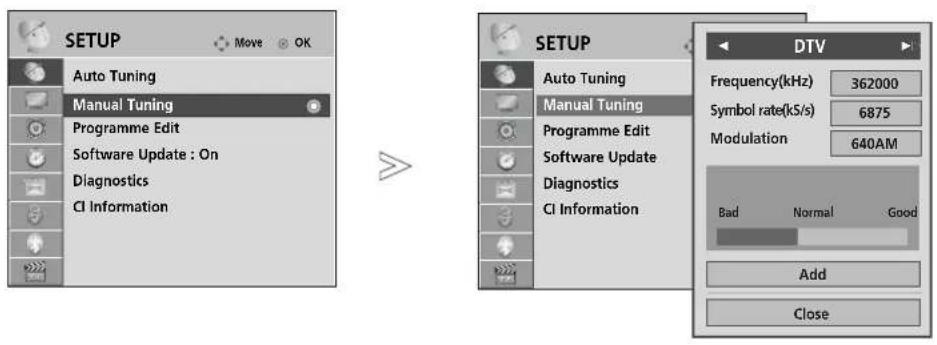 LG 37LH3020 - MANUAL PROGRAMME TUNING (IN DIGITAL MODE) - 7