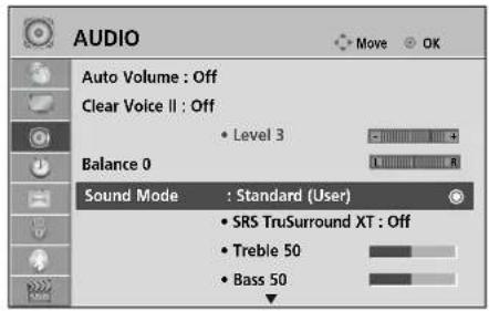 LG 37LH3020 - SOUND SETTING ADJUSTMENT -USER MODE - 1