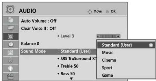 LG 37LH3020 - SOUND SETTING ADJUSTMENT -USER MODE - 2