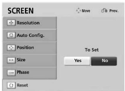 LG 37LH3020 - Screen Reset - 2
