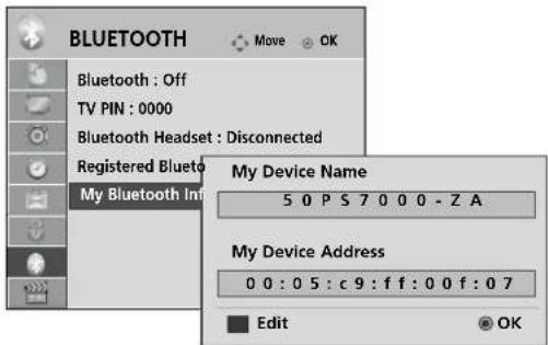 LG 37LH3020 - MY BLUETOOTH INFORMATION - 3
