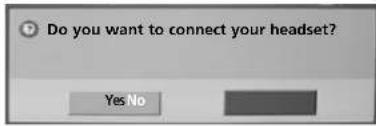 LG 37LH3020 - When requesting to connect to TV from the Bluetooth headset - 1
