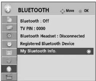 LG 37LH3020 - MY BLUETOOTH INFORMATION - 1