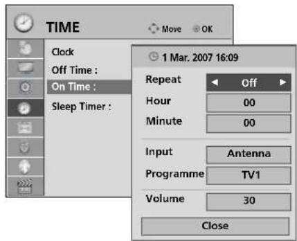 LG 37LH3020 - AUTO ON/OFF TIME SETTING - 3