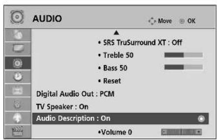 LG 37LH3020 - AUDIO DESCRIPTION (IN DIGITAL MODE ONLY) - 1