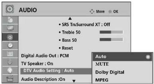 LG 37LH3020 - DTV AUDIO SETTING (IN DIGITAL MODE ONLY) - 2