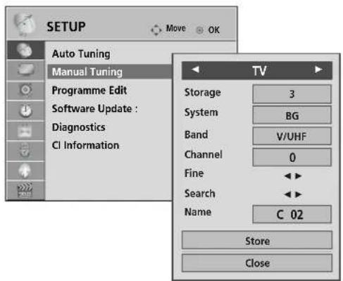 LG 37LH3020 - MANUAL PROGRAMME TUNING (IN ANALOGUE MODE) - 3