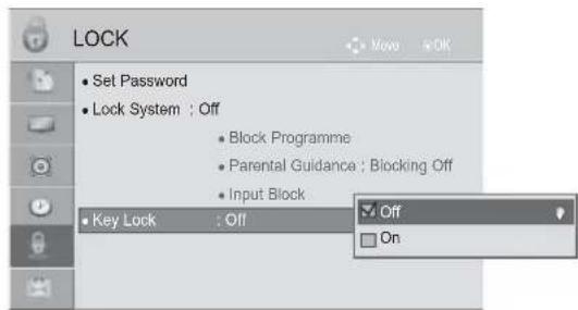 LG 22LD355 - KEY LOCK - 2
