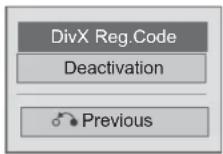 LG 22LD355 - DIVX REGISTRATION CODE - 3