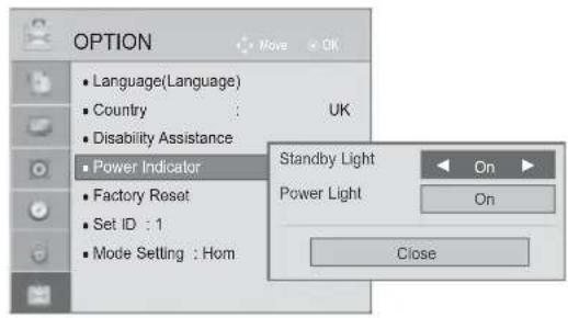 LG 22LD355 - Power Light - 3