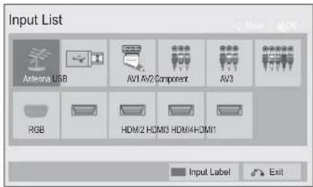 LG 22LD355 - INPUT LIST - 1