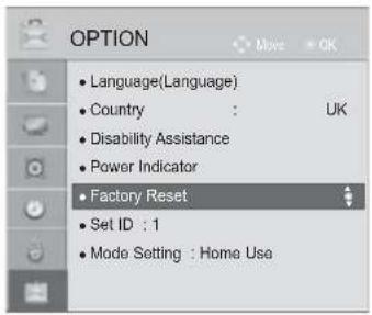 LG 22LD355 - INITIALIZING(RESET TO ORIGINAL FACTORY SETTINGS) - 1