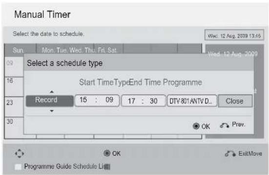 LG 22LD355 - Button Function in Record/Remind Setting Mode - 2