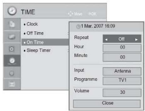 LG 22LD355 - AUTO ON/OFF TIME SETTING - 3