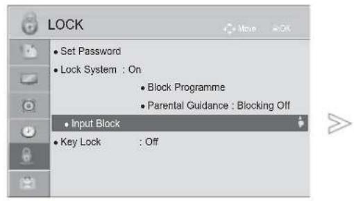 LG 22LD355 - EXTERNAL INPUT BLOCKING - 1