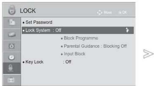 LG 22LD355 - SET PASSWORD & LOCK SYSTEM - 1