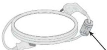 LG 22LD355 - Use of ferrite core (This feature is not available for all models.) - 1