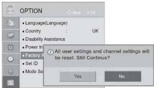 LG 22LD355 - INITIALIZING(RESET TO ORIGINAL FACTORY SETTINGS) - 3
