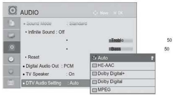 LG 22LD355 - DTV AUDIO SETTING (IN DIGITAL MODE ONLY) - 2