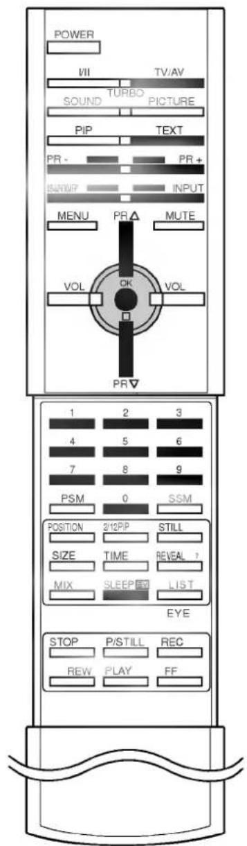 LG RT-54NA41T - Programming a colour button in LIST mode - 1