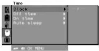LG RT-29FA35RB - Установите часы - 1