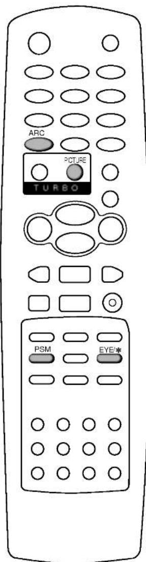 LG CT-29M60E - Выбор функции "Турбо изображение" (не во всех моделях) - 3