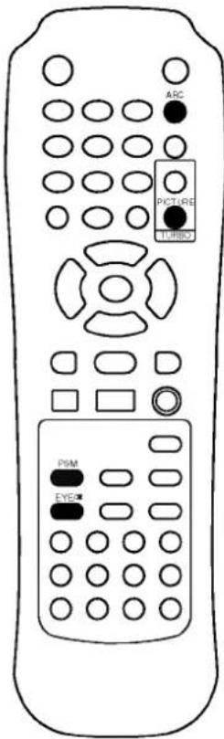 LG CT-25Q26ET - Выбор функции "Турбо изображение" (не во всех моделях) - 3
