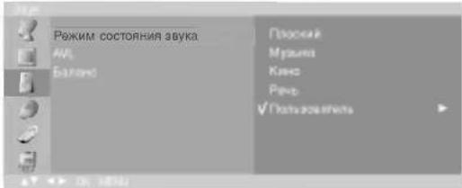 LG RZ-20LA66K - Режим состояния звука - 1