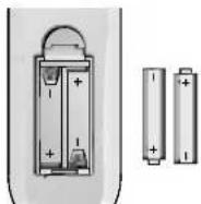 LG CT-21Q65KE - Установка батареек в ПДУ - 1